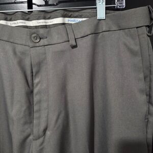 Haggar Cool 18 Pro Original Fit‎ Men's Gray Dress Pants